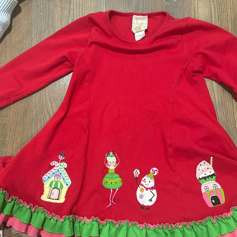 Size 8 lemon loves lime Christmas dress